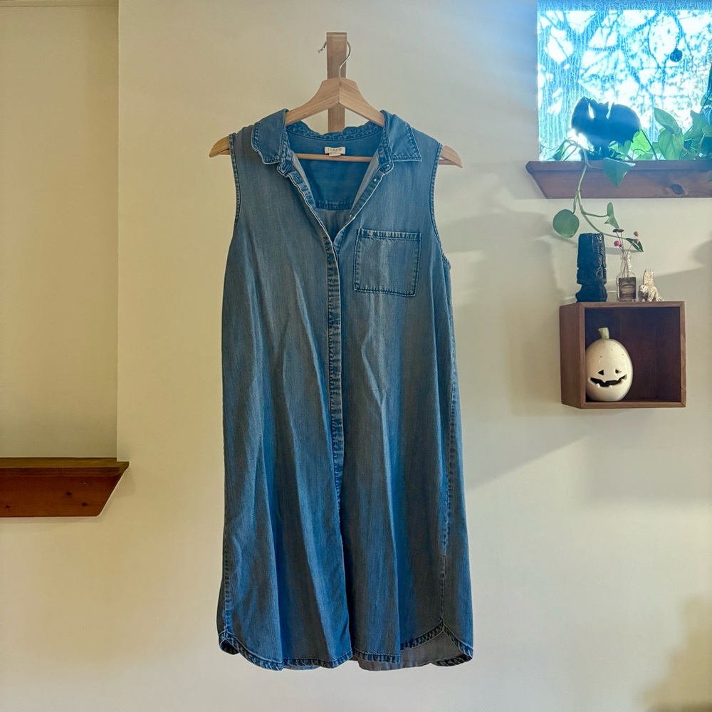 J. Crew Light Blue Denim Dress